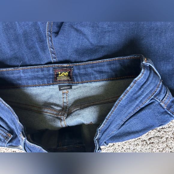 Lee High Rise Stretch Straight Leg Jeans - Picture 8 of 8